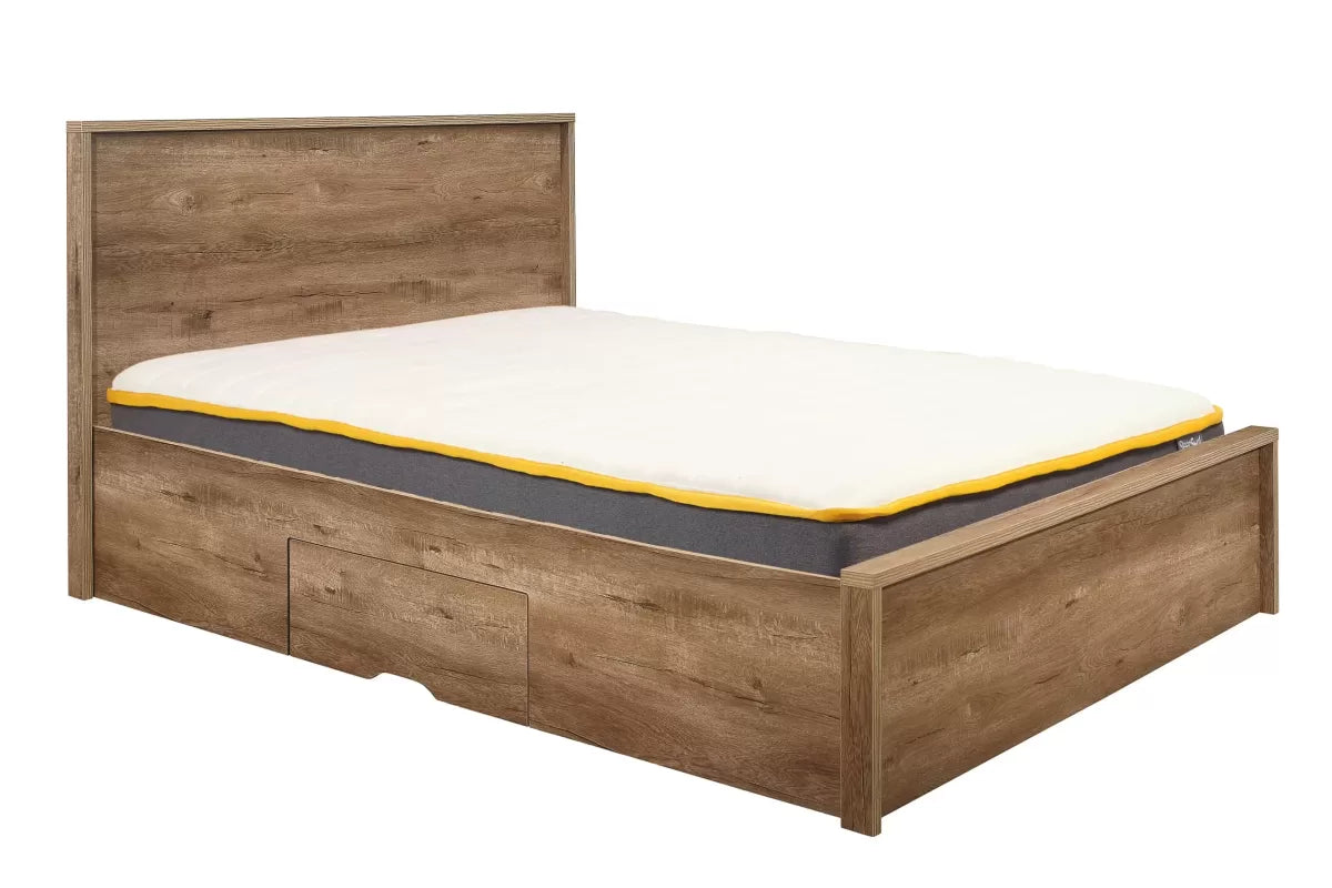 Stockwell Rustic Oak Double Bed