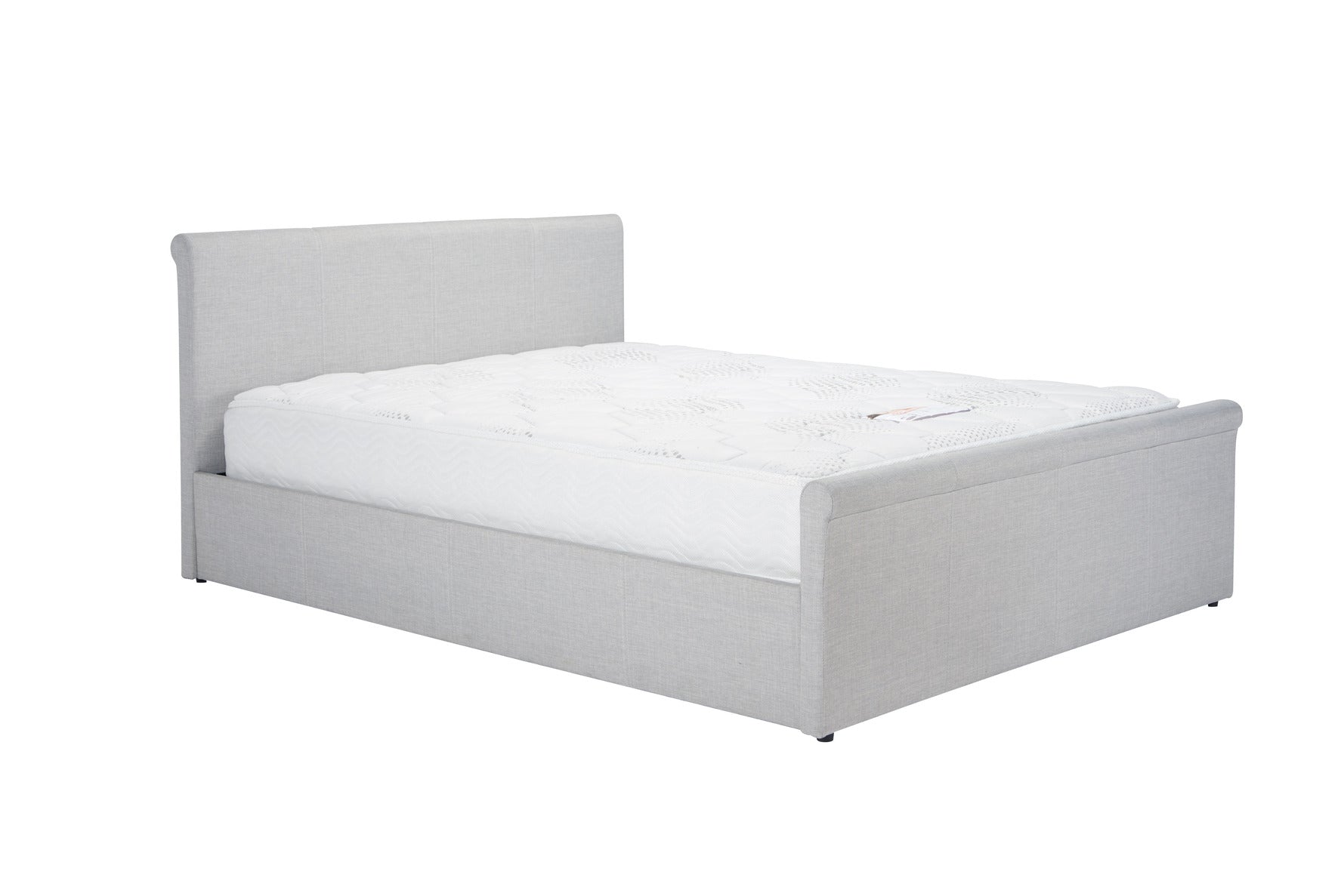 Stratus Grey Side Ottoman Small Double Bed