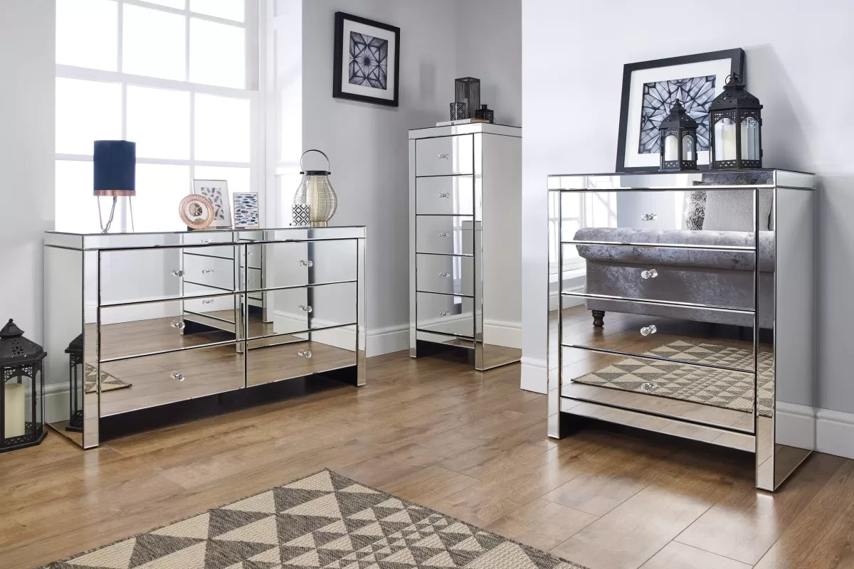 Seville Mirrored 6 Drawer Chest