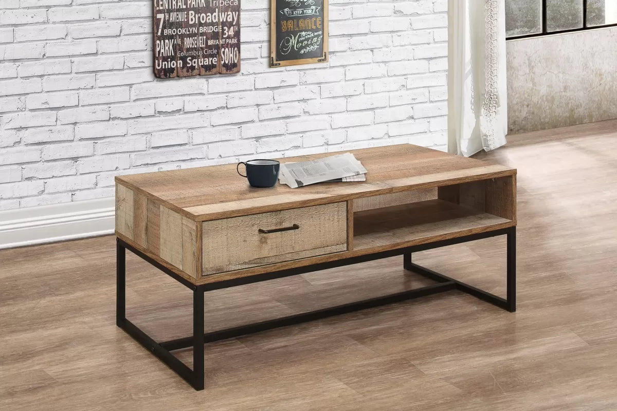 Urban Rustic 1 Drawer Coffee Table