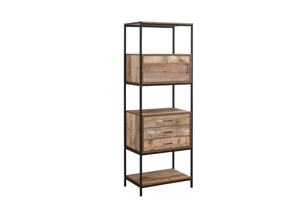 Urban Rustic 3 Drawer Shelving Unit