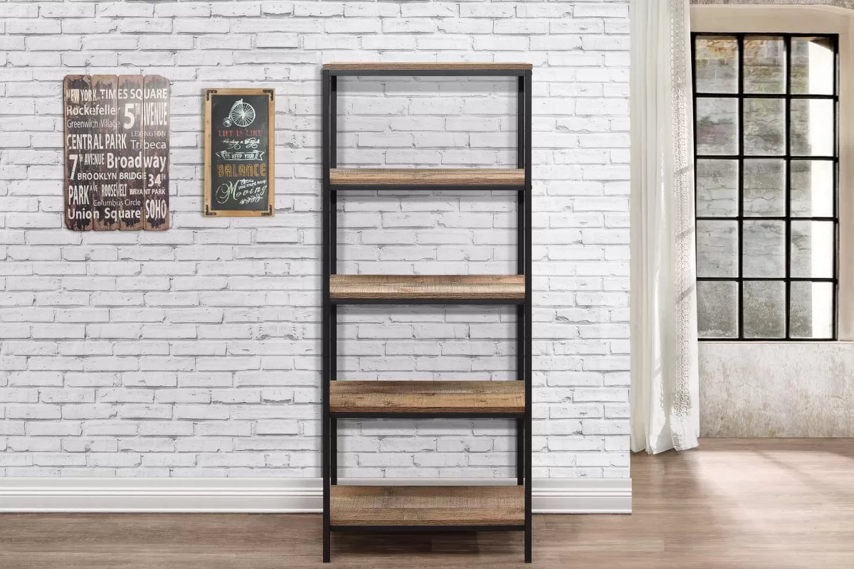 Urban Rustic 5 Tier Bookcase