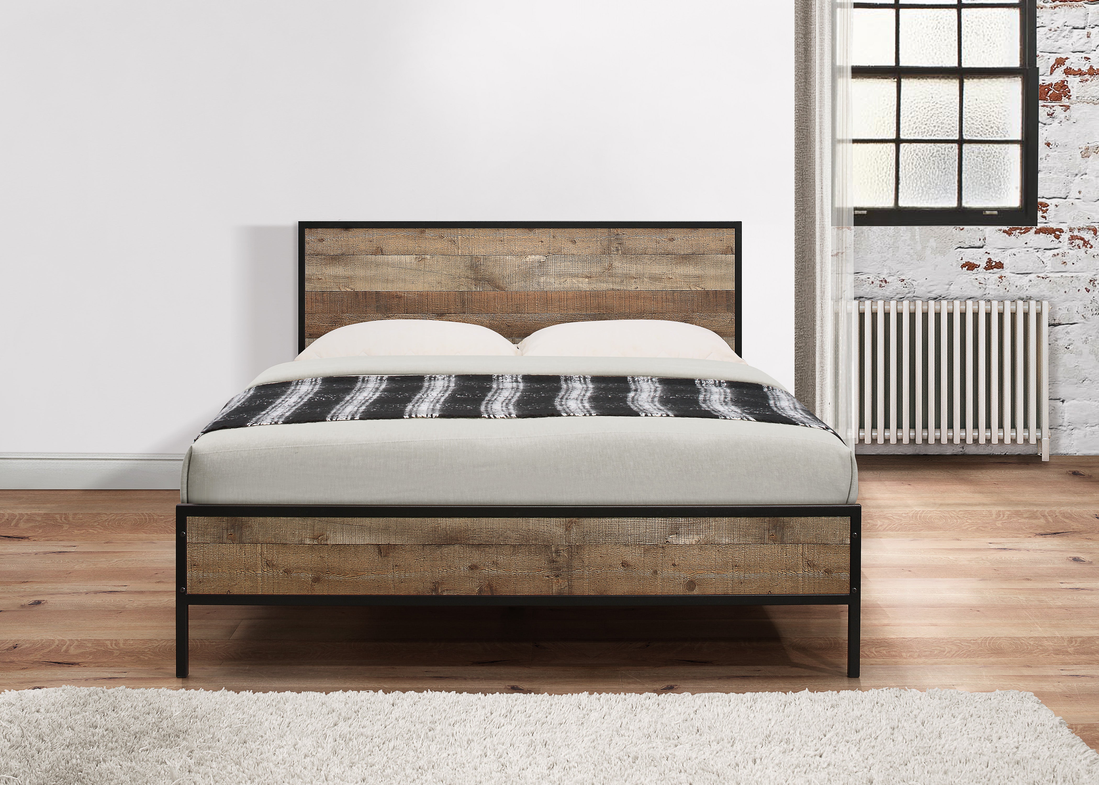 Urban Rustic Double Bed