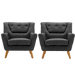 Liskeard  Grey Accent Chair ( Pack of two )