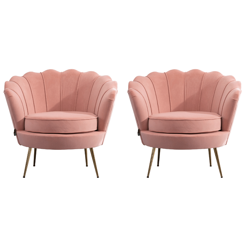 Altarnun Pink  Accent Chair ( Pack of two)