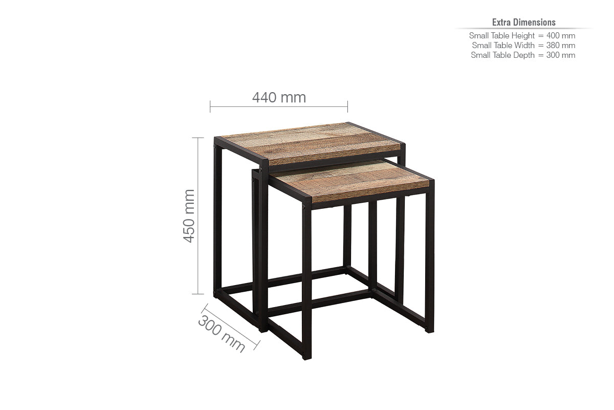 Urban Rustic Nest Of Tables