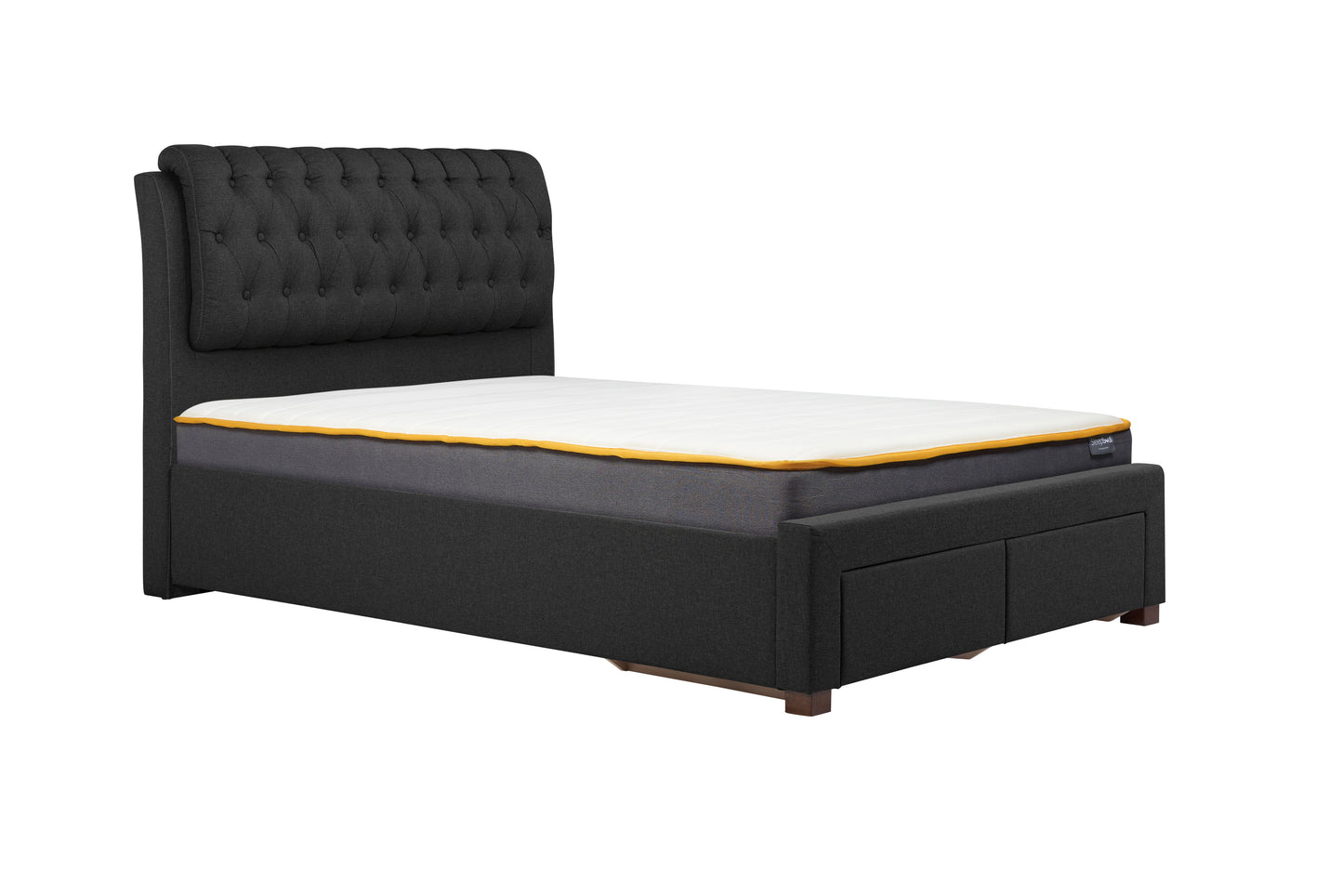 Valentino Charcoal King Bed