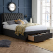 Valentino Charcoal King Bed