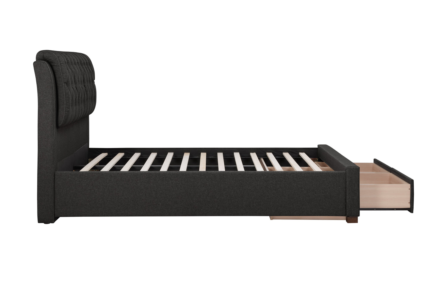 Valentino Charcoal King Bed