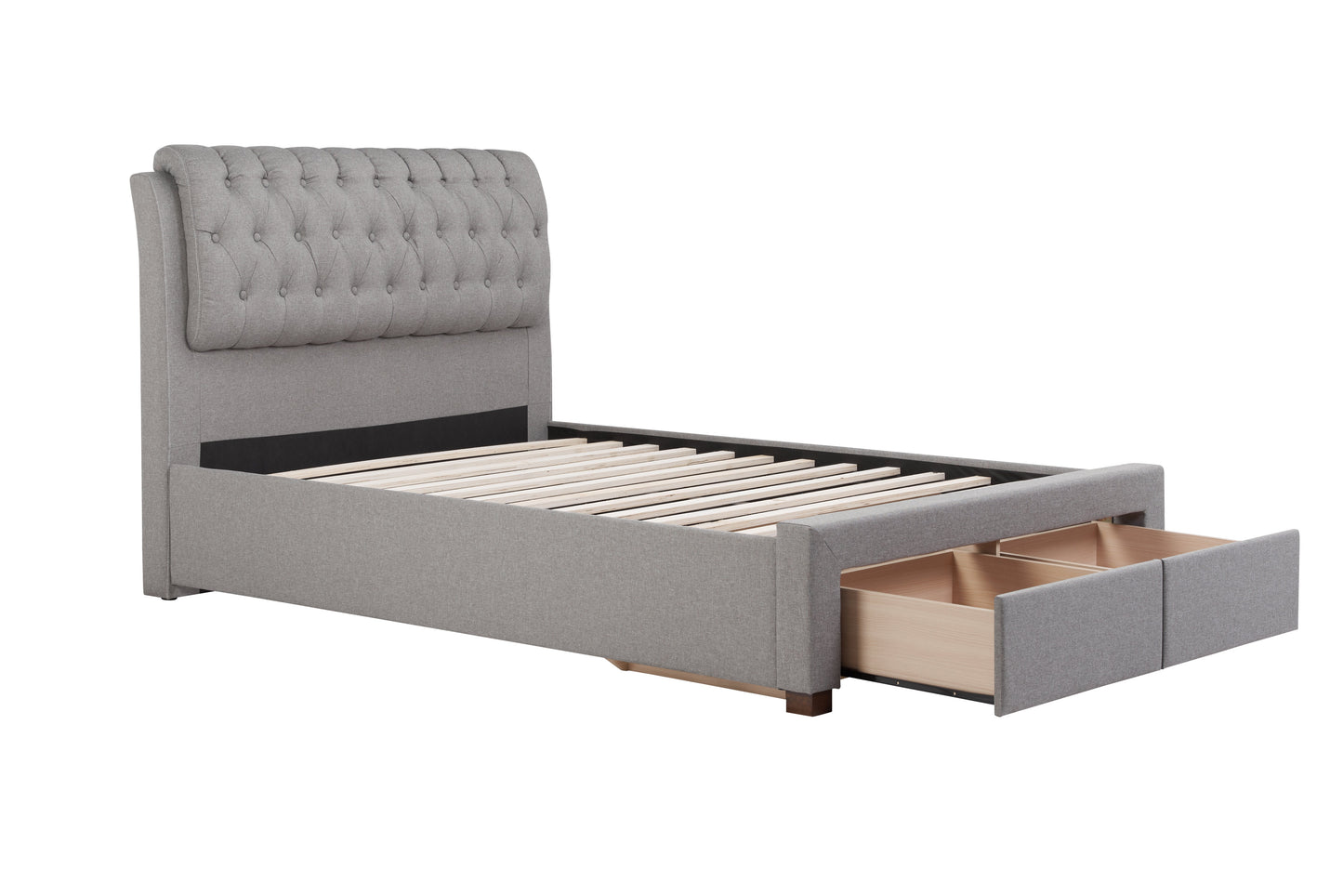 Valentino Grey King Bed