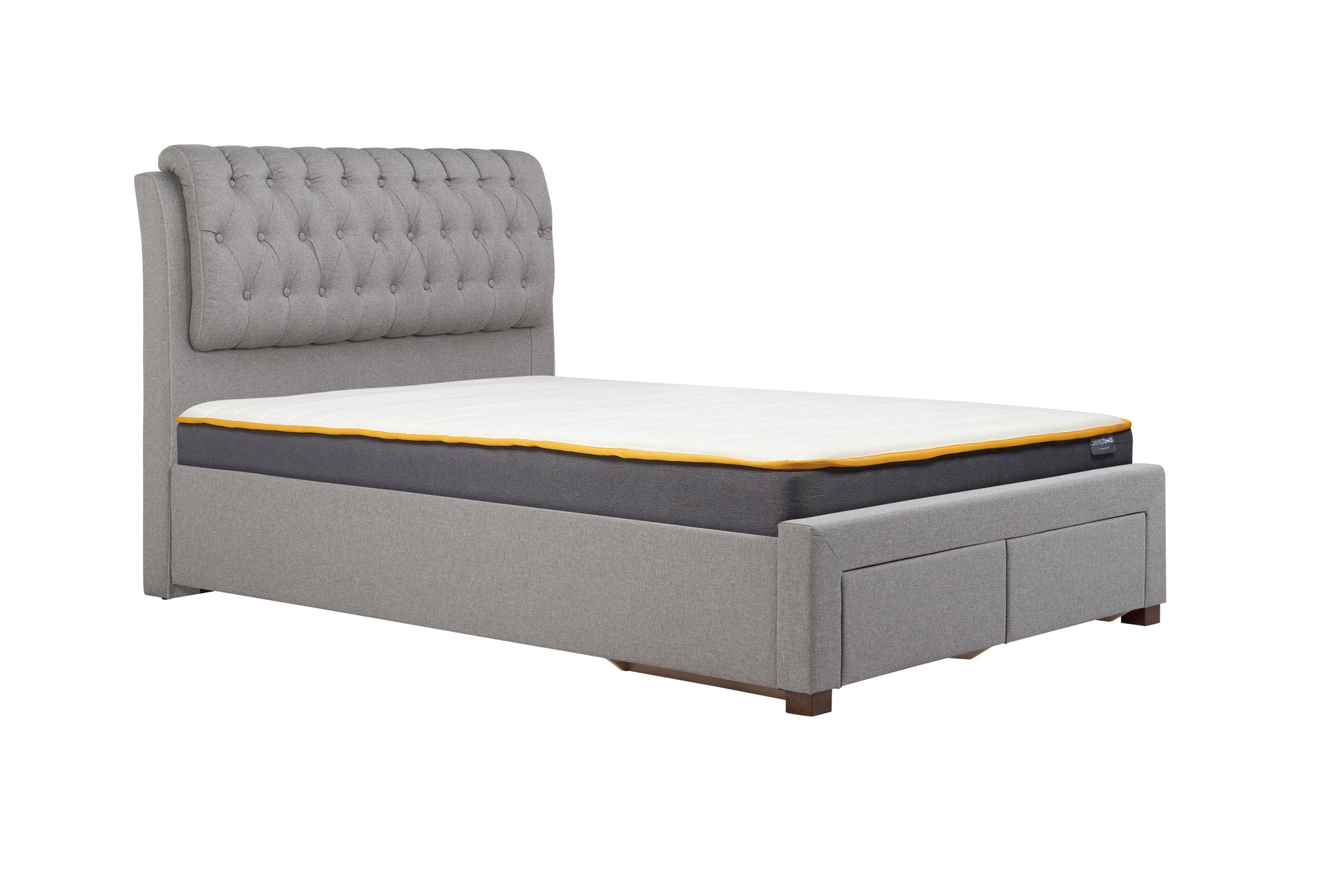 Valentino Grey King Bed