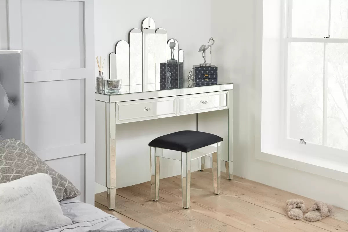 Valencia Mirrored 2 Drawer Dressing Table