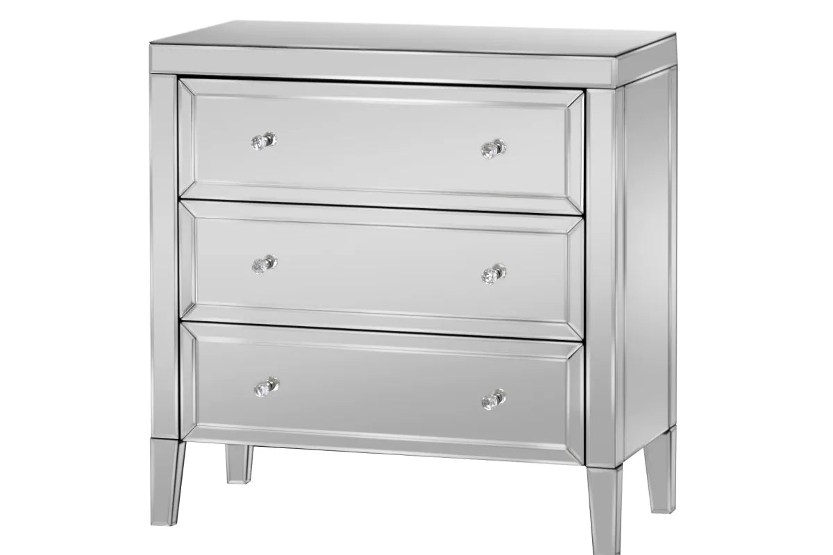 Valencia Mirrored 3 Drawer Chest