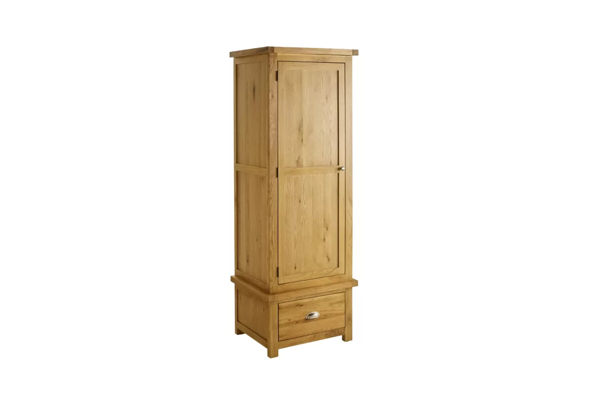 Woburn Oak 1 Door 1 Drawer Wardrobe