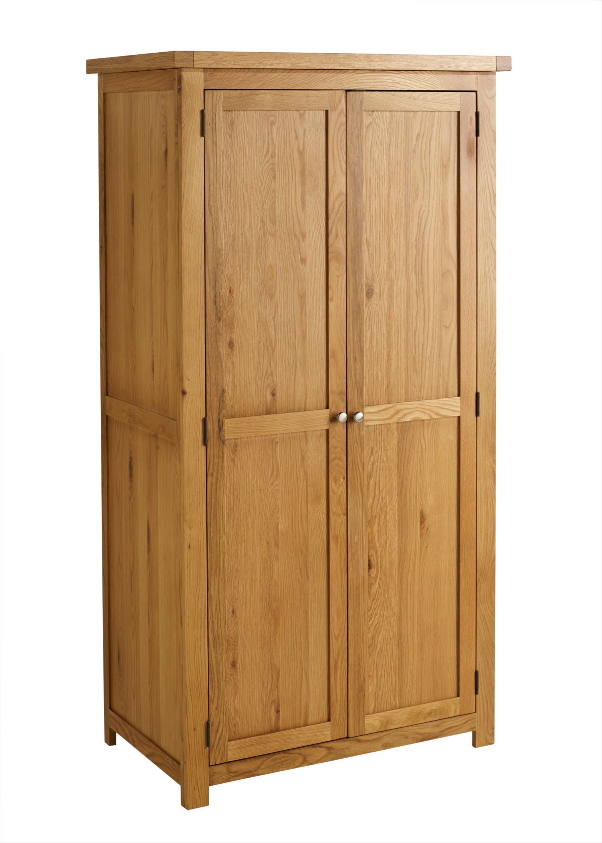 Woburn Oak 2 Door 2 Drawer Wardrobe