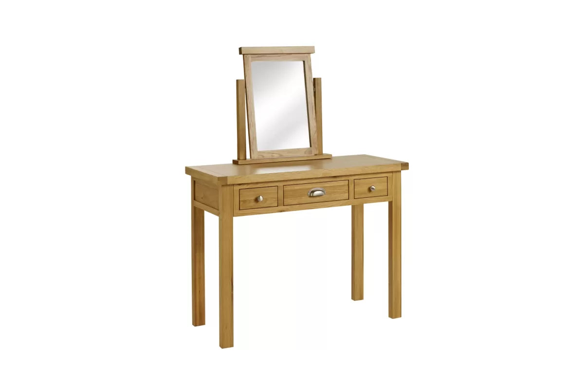 Woburn Oak 3 Drawer Dressing Table