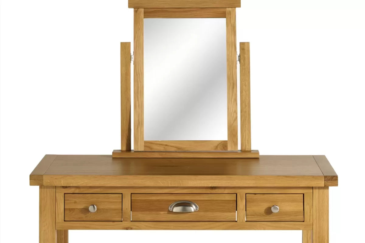 Woburn Oak 3 Drawer Dressing Table