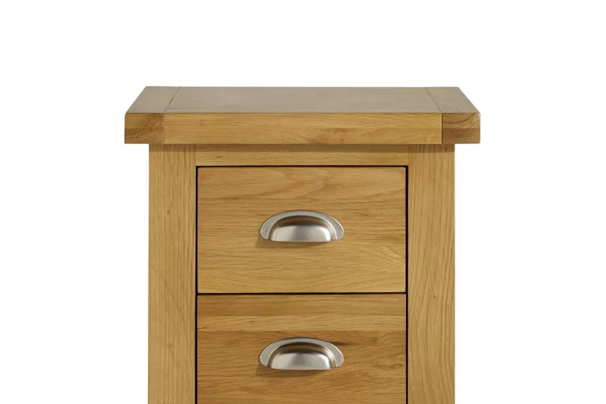 Woburn Large Oak 3 Drawer Bedside