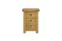 Woburn Small Oak 3 Drawer Bedside