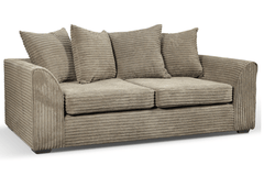 Tyron Caramel  Fabric 3 Seater Sofa