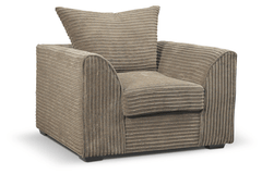 Tyron Caramel Fabric Armchair