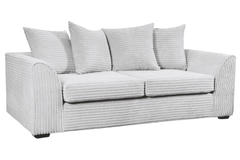 Tyron Shark Fabric 3 Seater Sofa