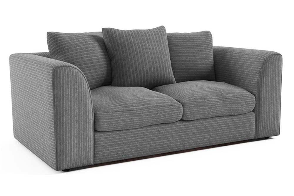 Tyron Grey Fabric 2 Seater Sofa