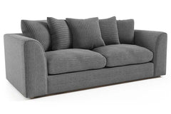 Tyron Grey Fabric 3 Seater Sofa