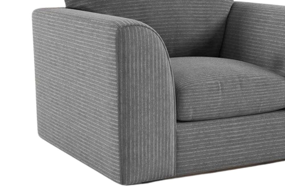 Tyron Grey Fabric Armchair