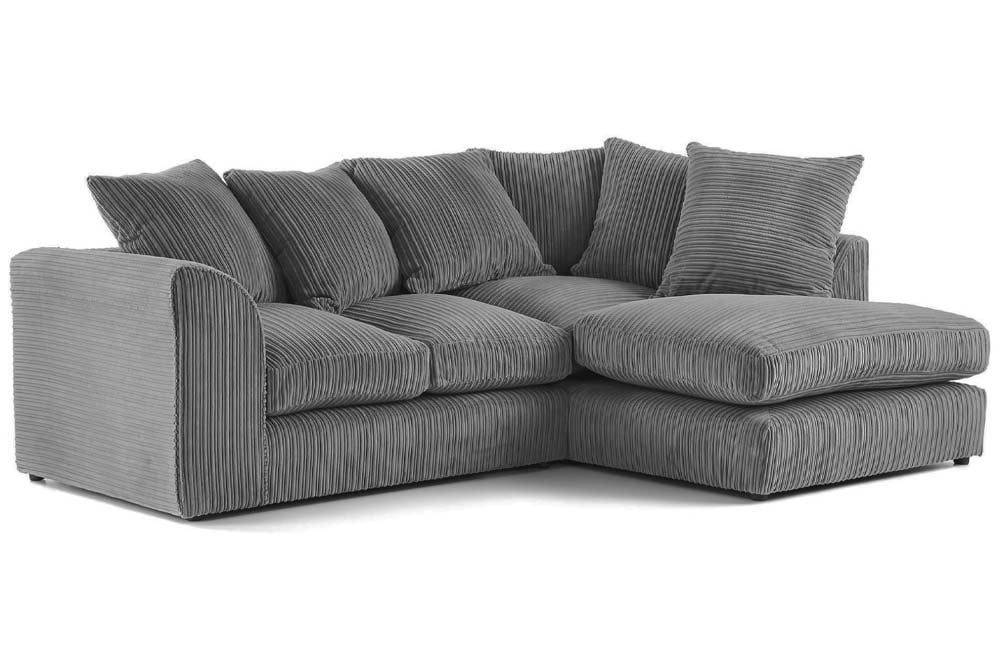 Tyron Grey Fabric Right Hand Corner Sofa