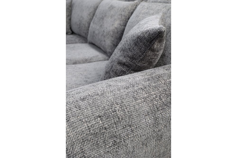 Camden Grey Enzo Fabric Corner Sofa