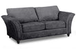 Canterbury Grey Fabric 3 Seater Sofa