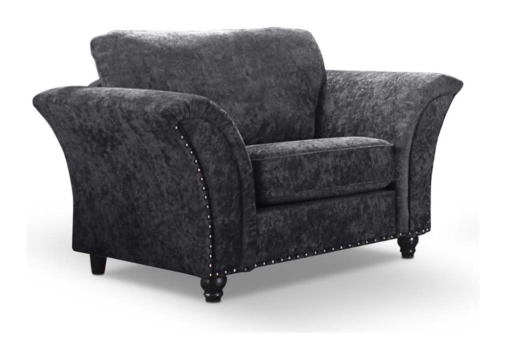 Canterbury Grey Fabric Armchair