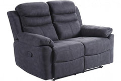 Conway Grey Fabric Recliner 2 Seater Sofa