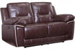 Henry Brown Leather Electric Recliner 2 Seater Sofa
