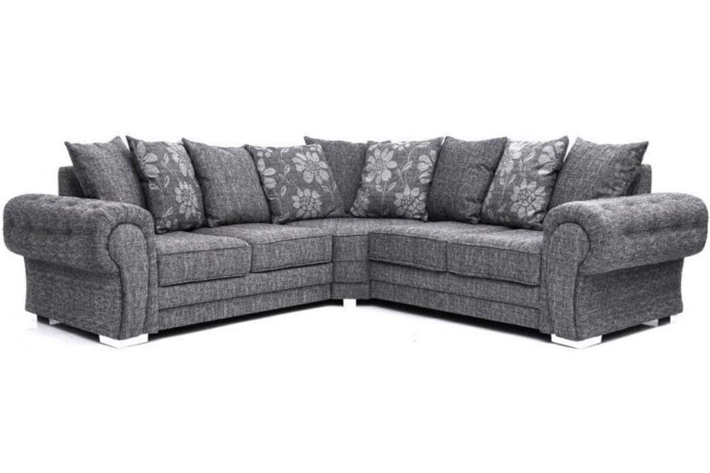 Malmo Grey Fabric Corner Sofa