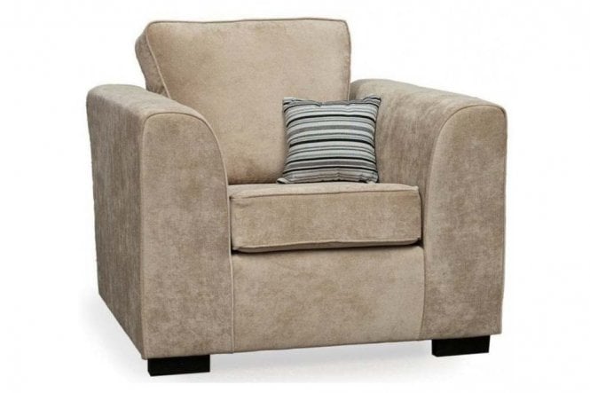 Nancy Beige Fabric Armchair