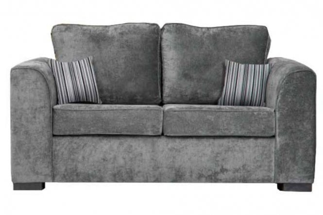 Nancy Grey Fabric 2 Seater Sofa