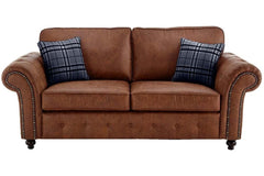 Uppingham Tan Suede 3 Seater Sofa