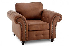 Uppingham Tan Suede Armchair