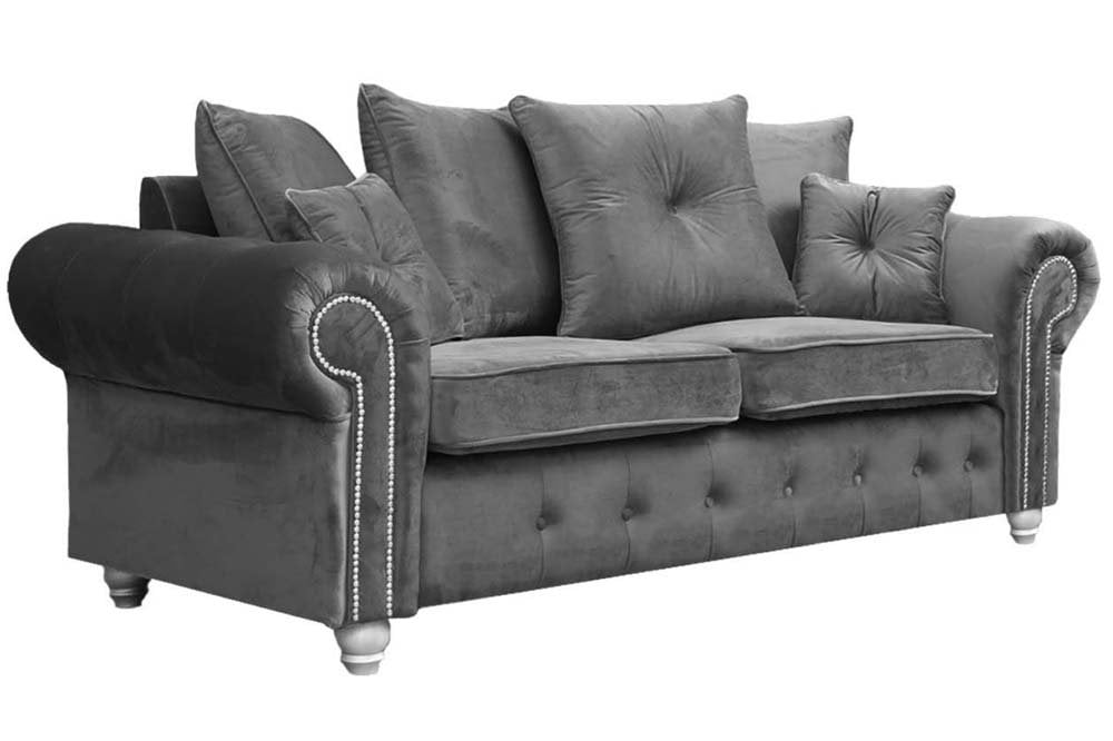 Olympia Grey Fabric 3 + 2 Seater Sofa Set