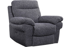 Tanya Grey Fabric Electric Recliner Armchair