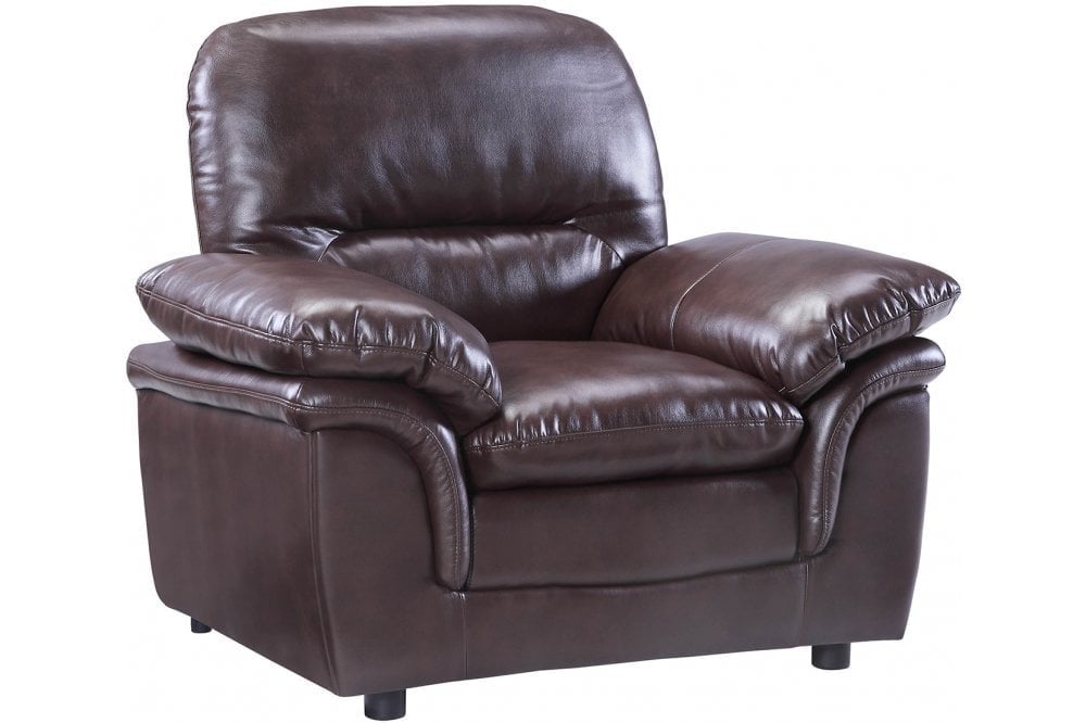 Ferona Brown Leather Armchair