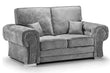 Serona High Back Grey Fabric 2 Seater Sofa