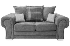 Serona Scatter Grey Fabric 2 Seater Sofa