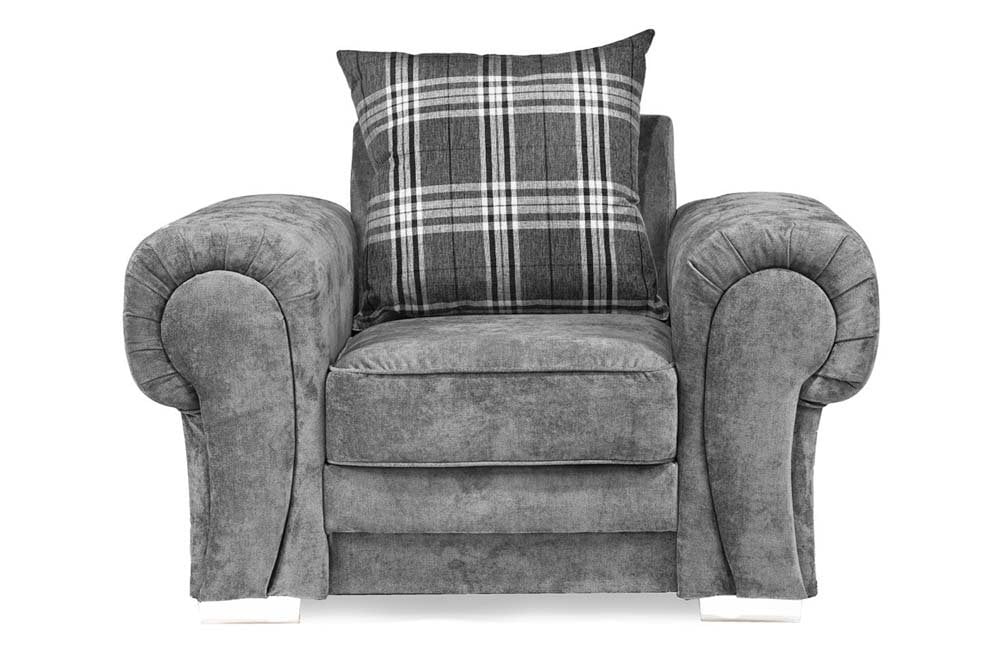 Serona Scatter Grey Fabric Armchair