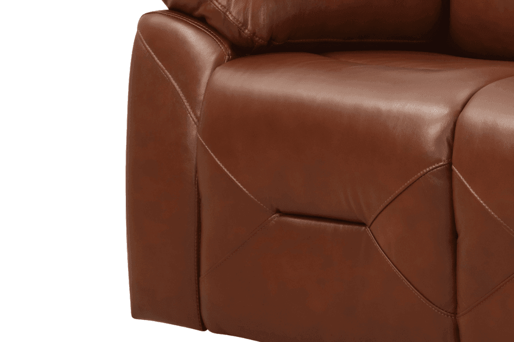 Renato Genuine Leather Tan Electric Power Recliner 3+2 Seater Sofa Set