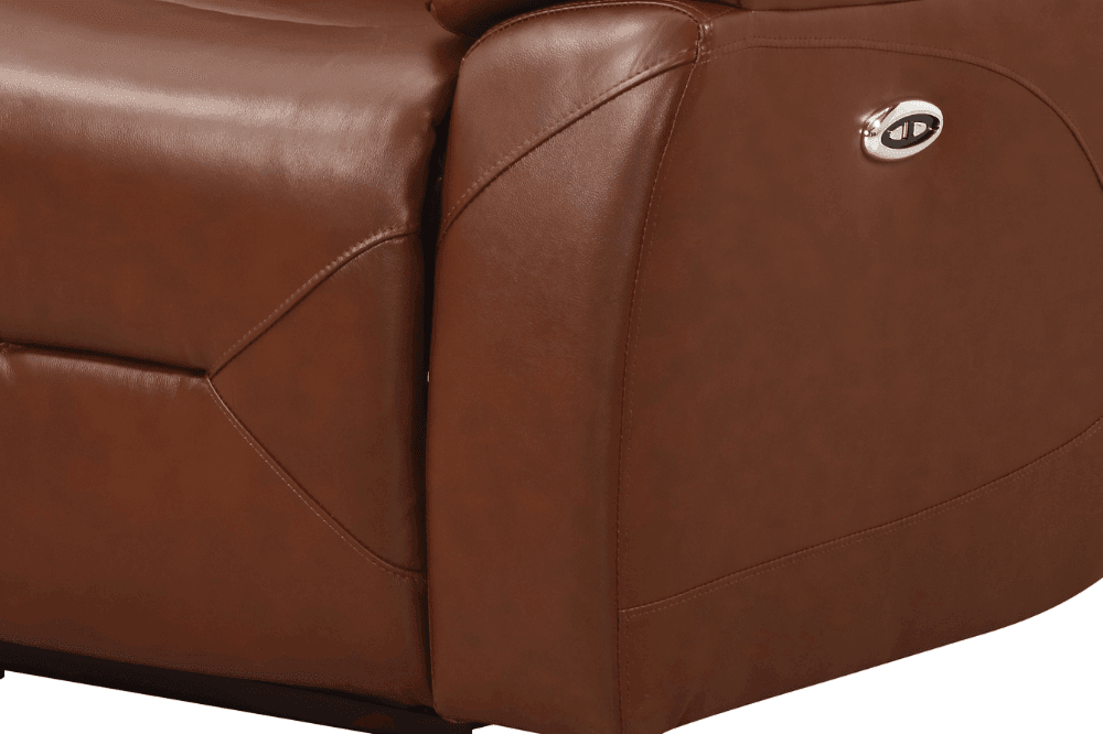 Renato Genuine Leather Tan Electric Power Recliner 3+2 Seater Sofa Set