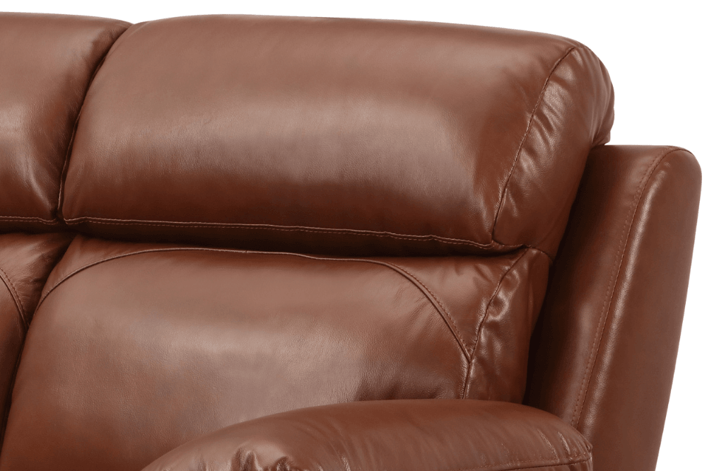 Renato Genuine Leather Tan Electric Power Recliner Armchair