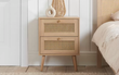 Croxley 2 Drawer Rattan Bedside